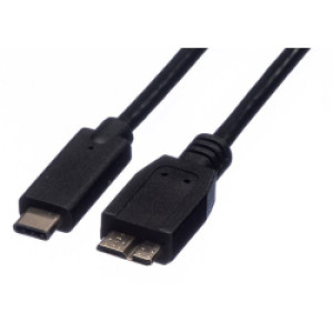 Kabel USB C  na Micro USB3.1  M/M, 0.5m, crni